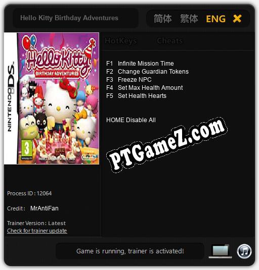 Hello Kitty Birthday Adventures: Treinador (V1.0.83)