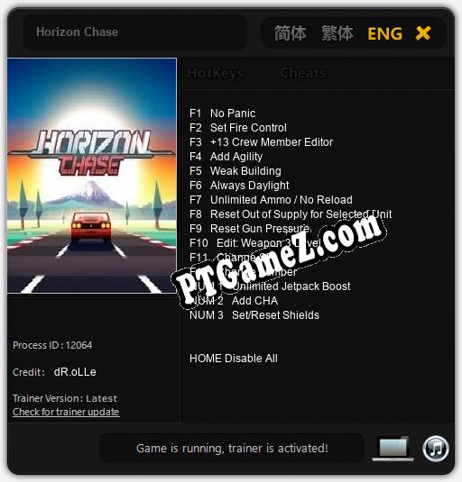 Horizon Chase: Treinador (V1.0.58)