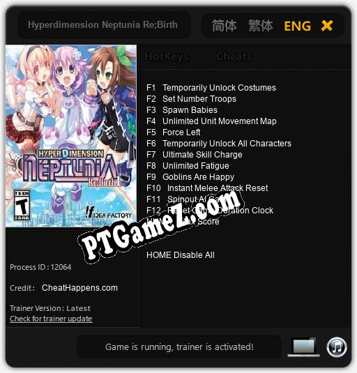 Hyperdimension Neptunia Re;Birth 1: Trainer +13 [v1.7]