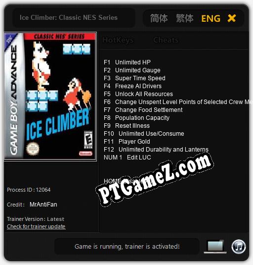 Ice Climber: Classic NES Series: Cheats, Trainer +13 [MrAntiFan]