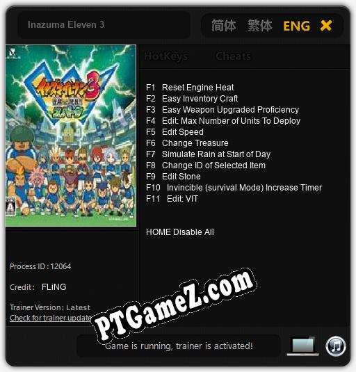 Inazuma Eleven 3: Treinador (V1.0.80)