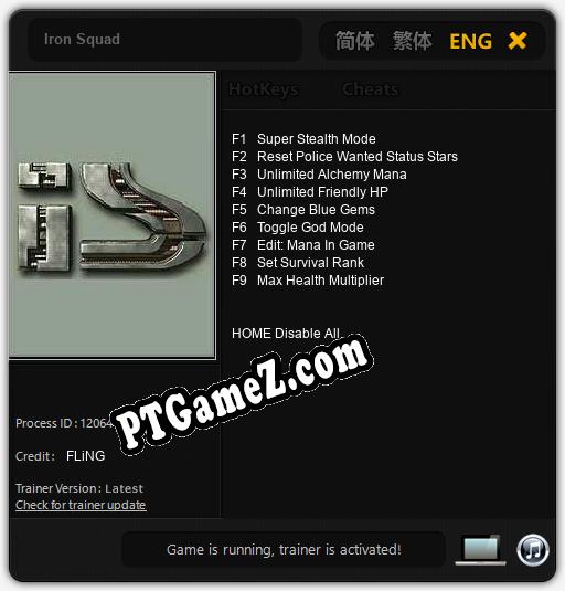 Treinador liberado para Iron Squad [v1.0.4]