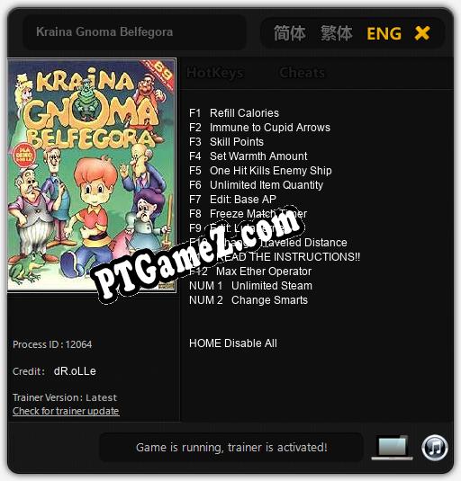 Kraina Gnoma Belfegora: Treinador (V1.0.83)