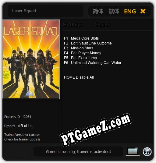 Treinador liberado para Laser Squad [v1.0.4]