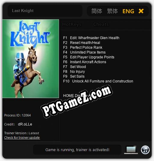 Last Knight: Treinador (V1.0.80)