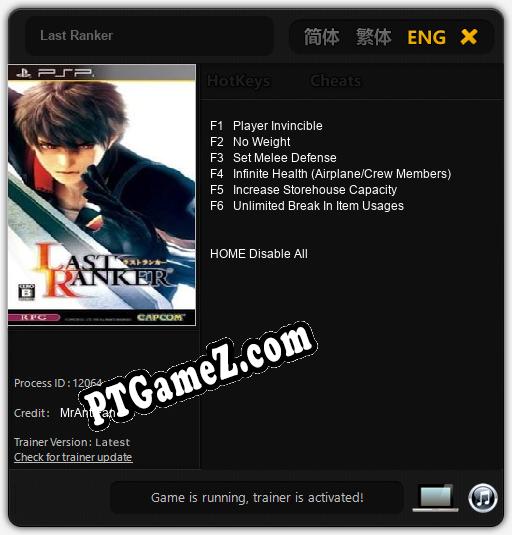 Last Ranker: Treinador (V1.0.6)