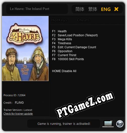 Le Havre: The Inland Port: Trainer +8 [v1.3]