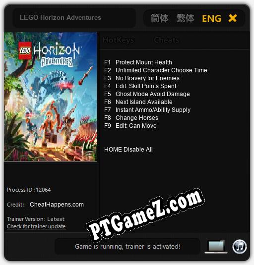 LEGO Horizon Adventures: Treinador (V1.0.49)