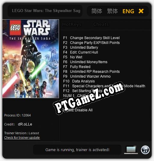 LEGO Star Wars: The Skywalker Saga: Trainer +13 [v1.5]