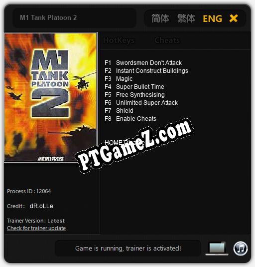 M1 Tank Platoon 2: Cheats, Trainer +8 [dR.oLLe]