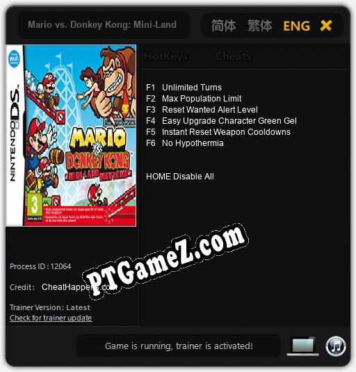 Mario vs. Donkey Kong: Mini-Land Mayhem!: Cheats, Trainer +6 [CheatHappens.com]