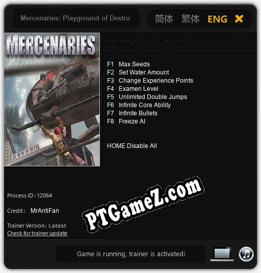 Mercenaries: Playground of Destruction: Trainer +8 [v1.6]
