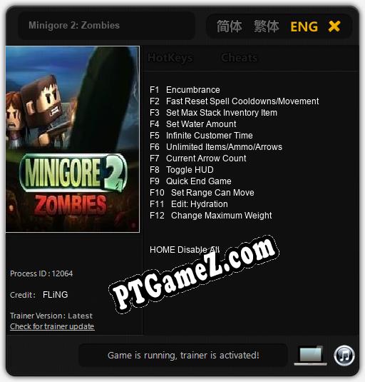 Minigore 2: Zombies: Treinador (V1.0.51)