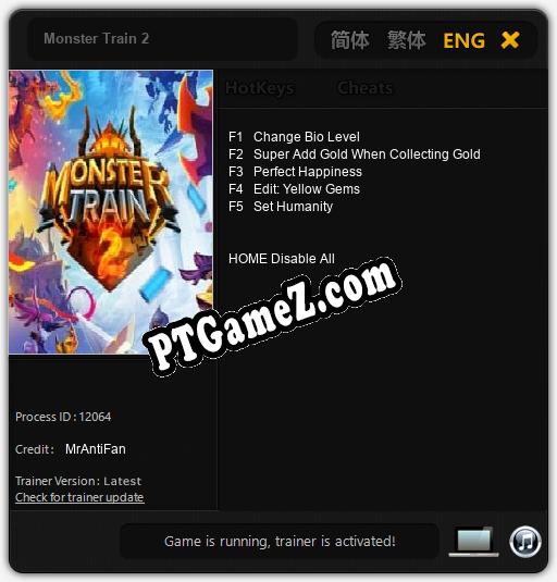 Treinador liberado para Monster Train 2 [v1.0.5]