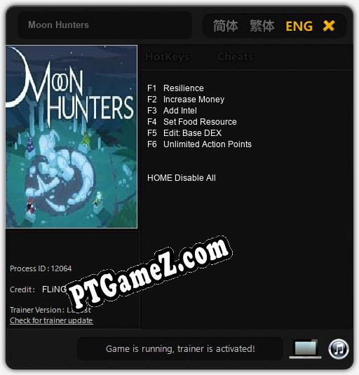 Moon Hunters: Trainer +6 [v1.8]