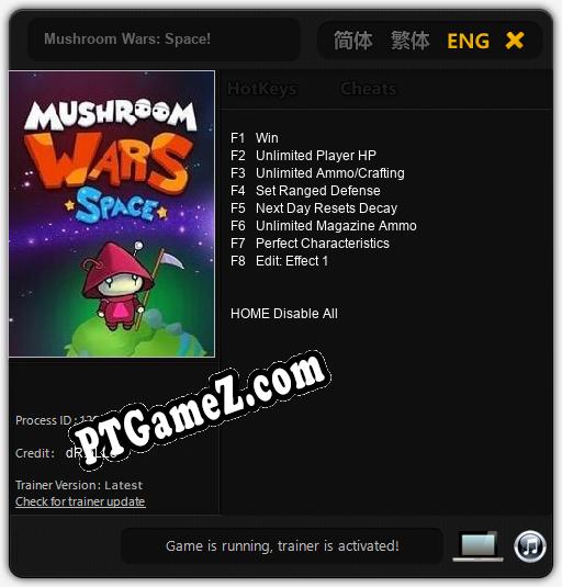 Mushroom Wars: Space!: Treinador (V1.0.75)