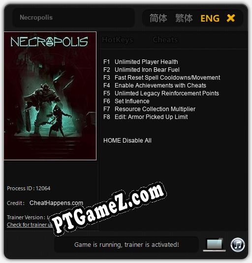 Treinador liberado para Necropolis [v1.0.7]