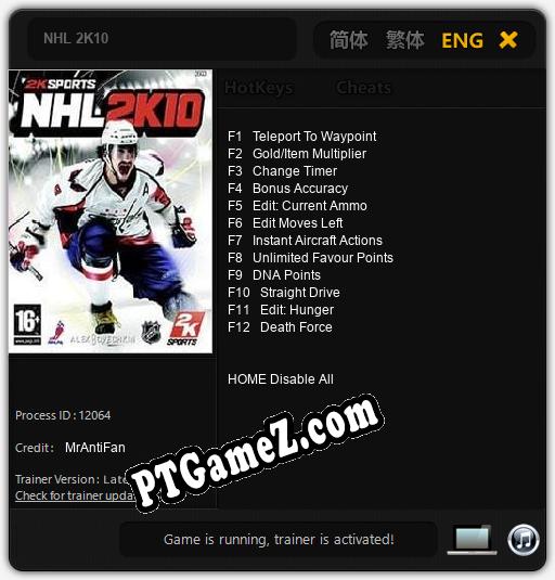 NHL 2K10: Treinador (V1.0.26)