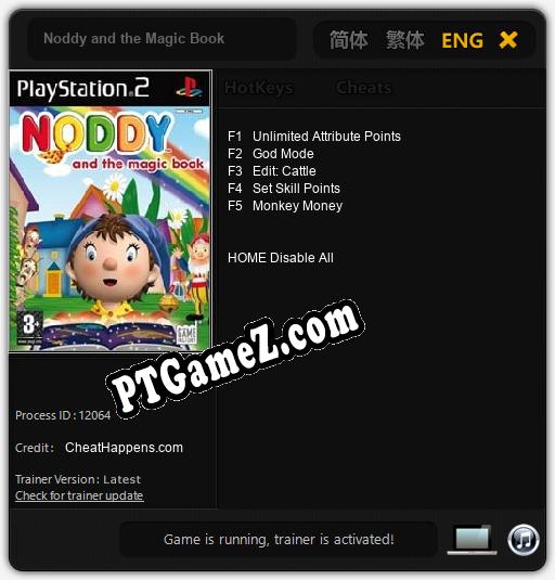 Noddy and the Magic Book: Trainer +5 [v1.9]