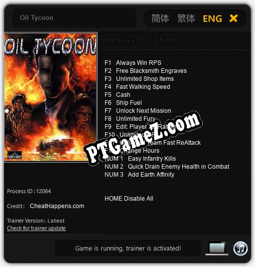 Oil Tycoon: Treinador (V1.0.54)