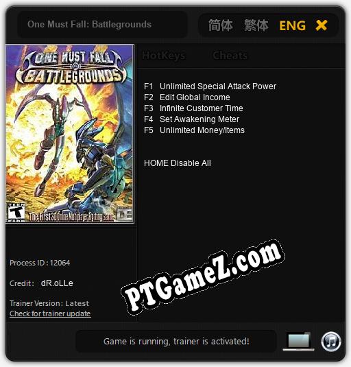 One Must Fall: Battlegrounds: Treinador (V1.0.26)