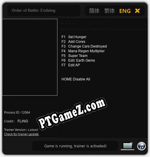 Order of Battle: Endsieg: Cheats, Trainer +7 [FLiNG]