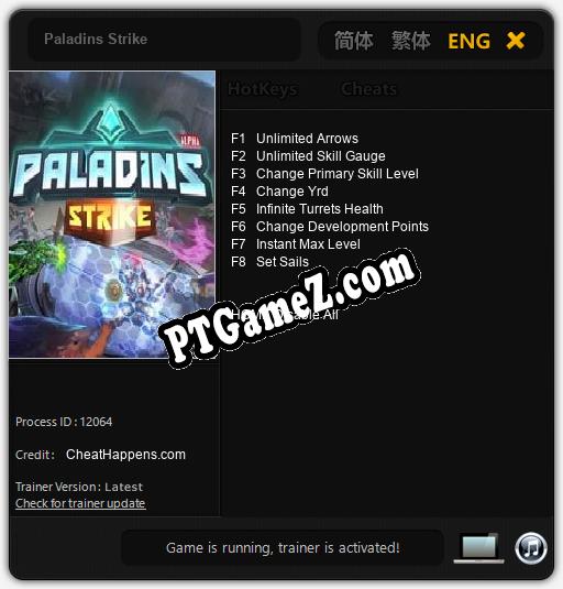 Paladins Strike: Treinador (V1.0.39)