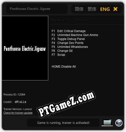 Penthouse Electric Jigsaw: Treinador (V1.0.11)