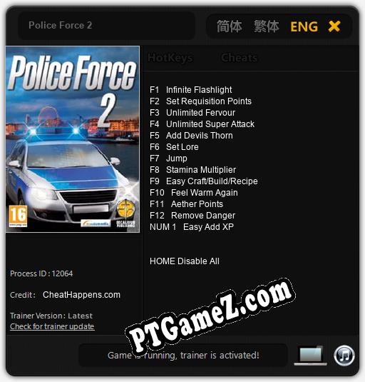 Police Force 2: Cheats, Trainer +13 [CheatHappens.com]