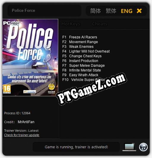 Police Force: Treinador (V1.0.33)