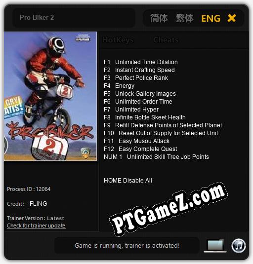 Treinador liberado para Pro Biker 2 [v1.0.6]