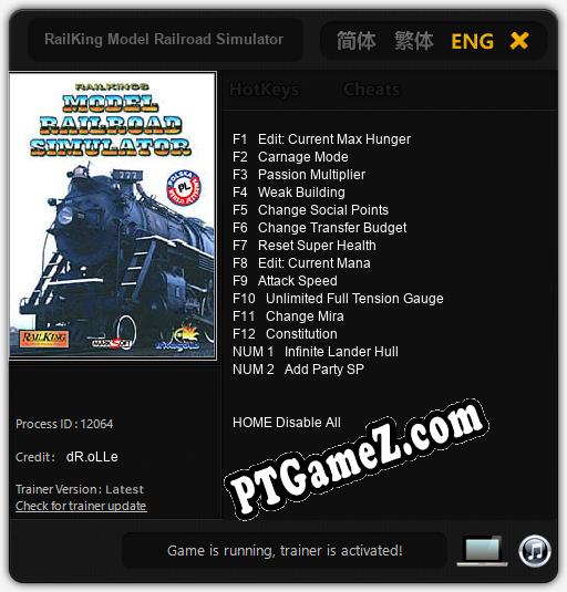 RailKing Model Railroad Simulator: Treinador (V1.0.59)