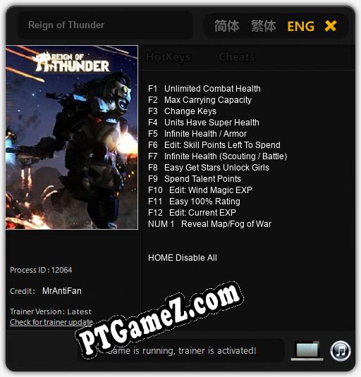 Reign of Thunder: Trainer +13 [v1.4]
