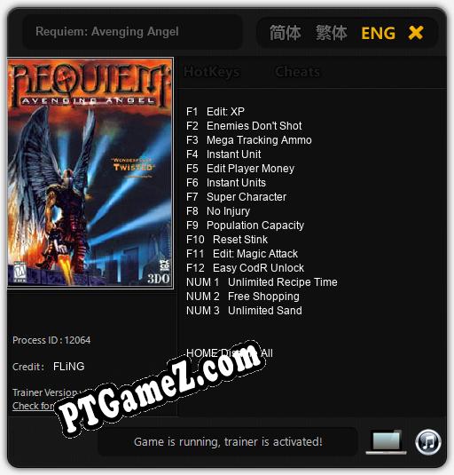 Requiem: Avenging Angel: Cheats, Trainer +15 [FLiNG]