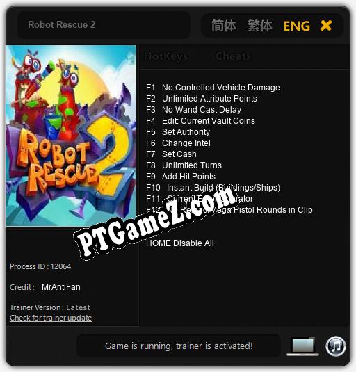 Treinador liberado para Robot Rescue 2 [v1.0.9]