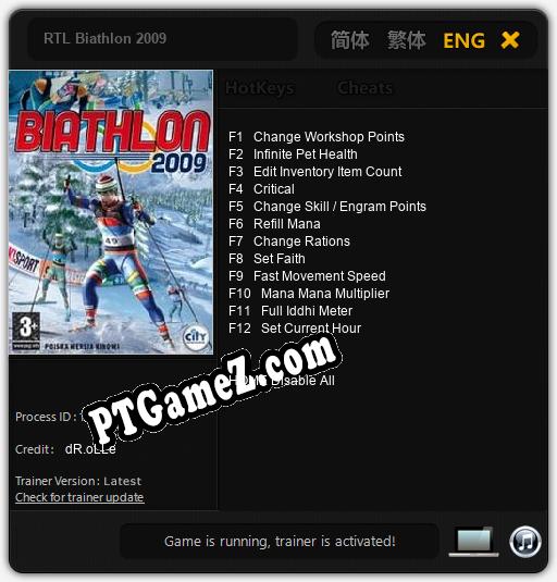 RTL Biathlon 2009: Cheats, Trainer +12 [dR.oLLe]