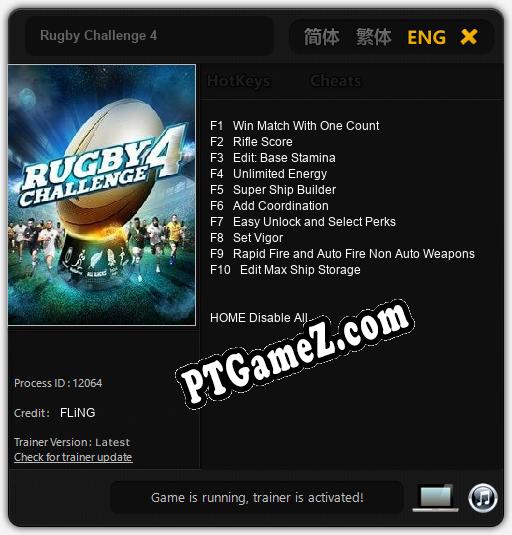 Rugby Challenge 4: Treinador (V1.0.55)