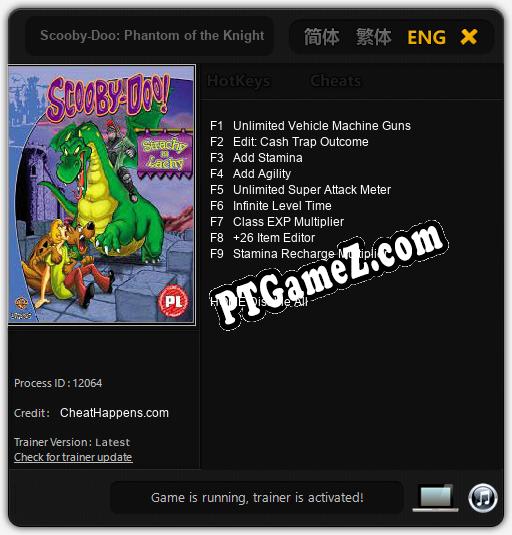 Scooby-Doo: Phantom of the Knight: Trainer +9 [v1.3]