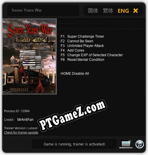 Seven Years War: Treinador (V1.0.46)
