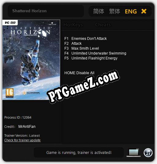 Shattered Horizon: Cheats, Trainer +5 [MrAntiFan]