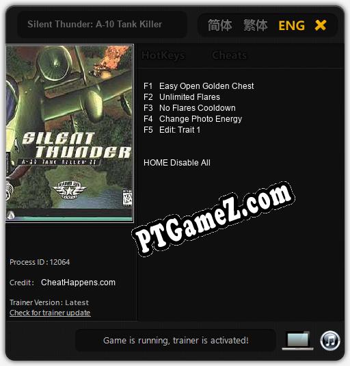 Silent Thunder: A-10 Tank Killer II: Trainer +5 [v1.8]