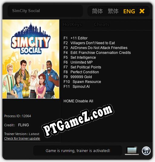 SimCity Social: Treinador (V1.0.45)