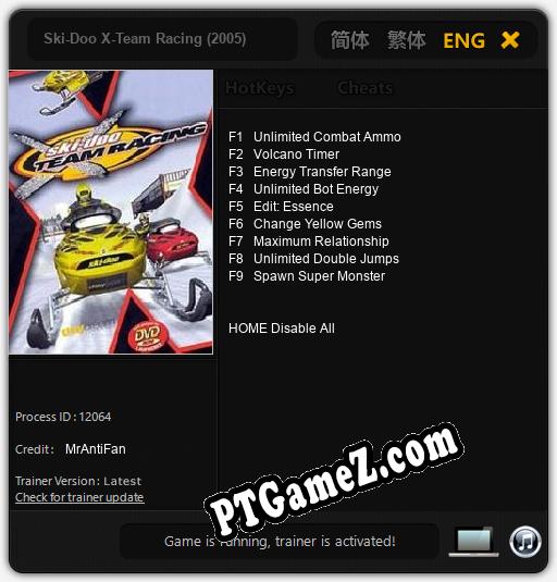 Ski-Doo X-Team Racing (2005): Treinador (V1.0.14)