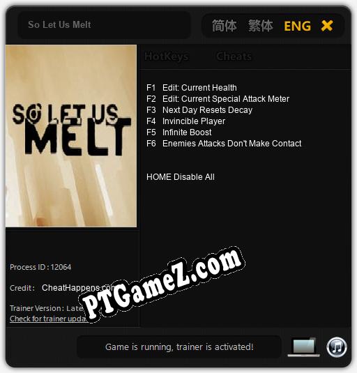 So Let Us Melt: Treinador (V1.0.81)
