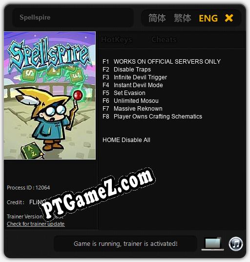 Treinador liberado para Spellspire [v1.0.6]