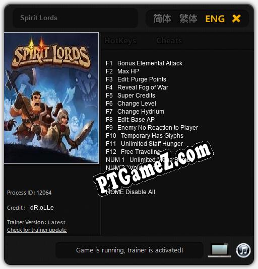 Spirit Lords: Cheats, Trainer +14 [dR.oLLe]