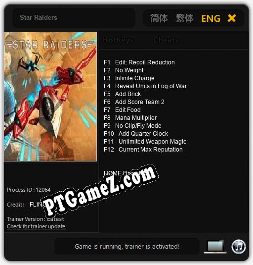 Star Raiders: Treinador (V1.0.9)