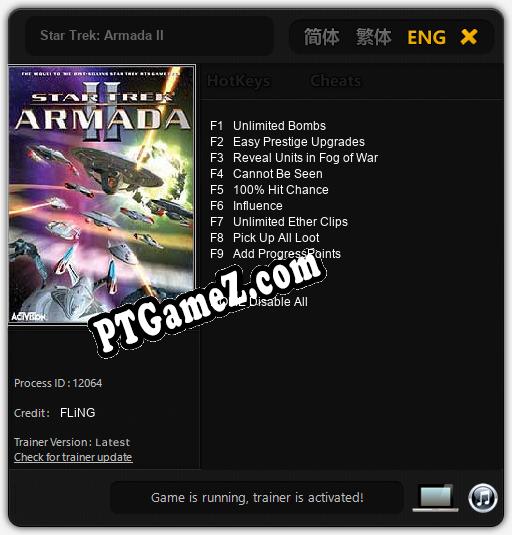 Star Trek: Armada II: Cheats, Trainer +9 [FLiNG]