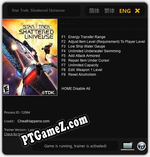 Star Trek: Shattered Universe: Trainer +9 [v1.8]