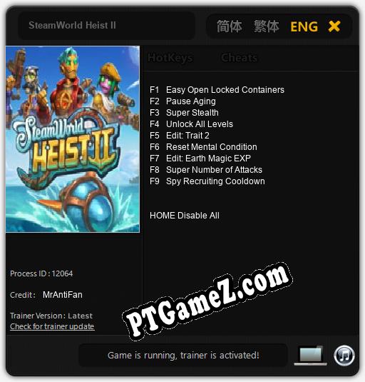 SteamWorld Heist II: Treinador (V1.0.88)
